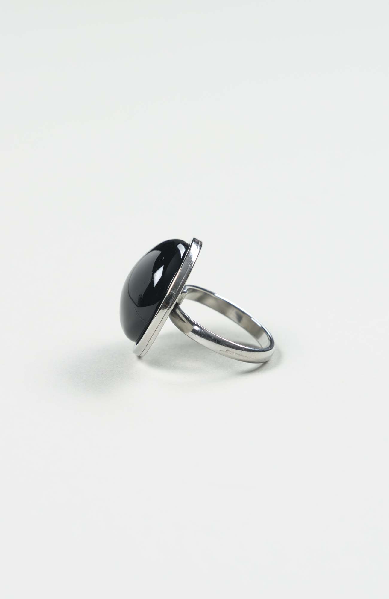 Bague moyen cabochon Intense Uni Argenté