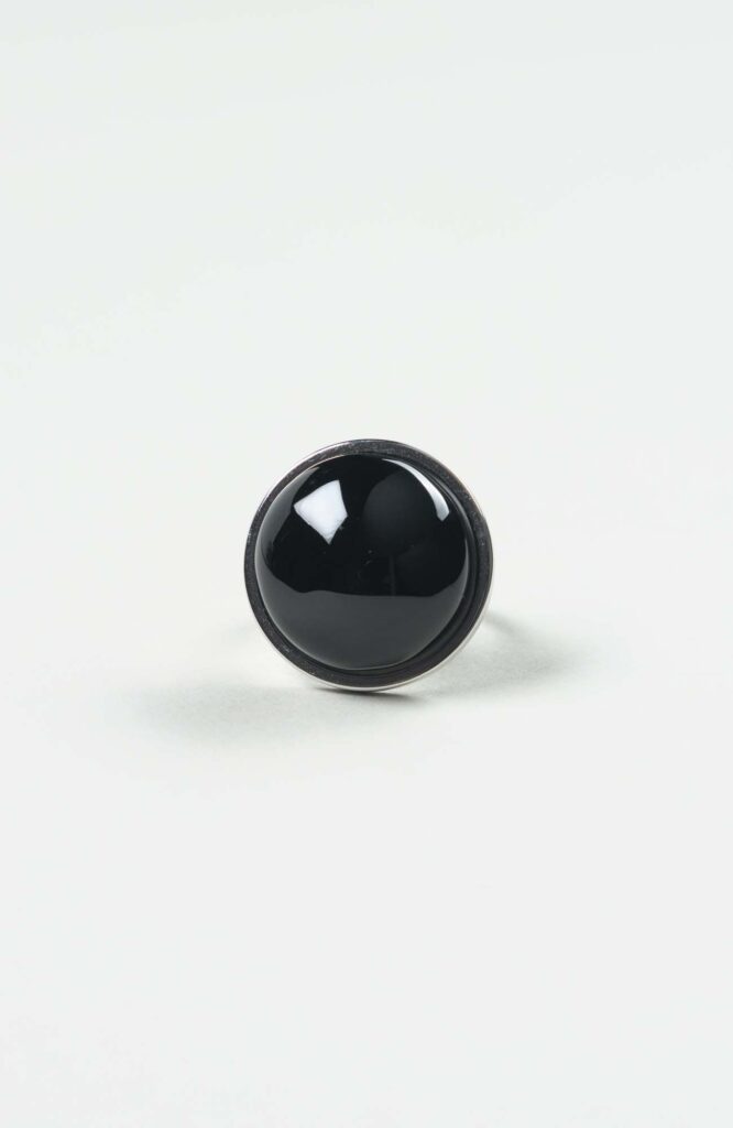 Bague moyen cabochon Intense Uni Argenté