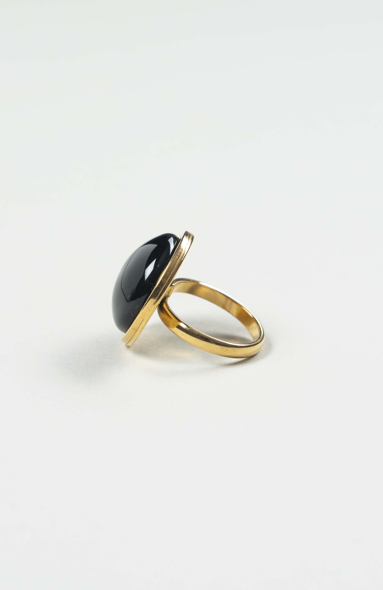 Bague moyen cabochon Intense Uni Doré