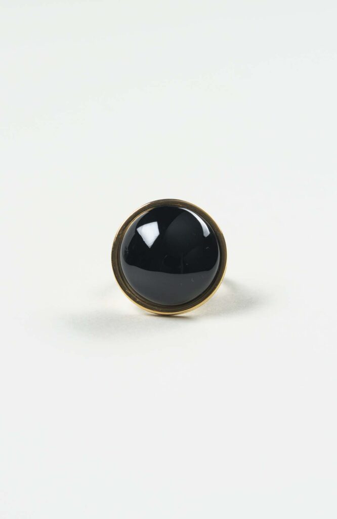 Bague moyen cabochon Intense Uni Doré