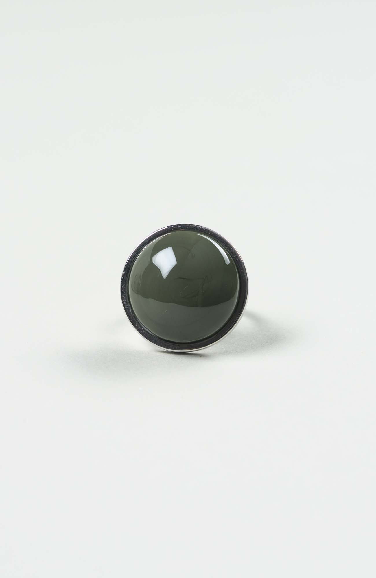 Bague moyen cabochon British Uni Argenté