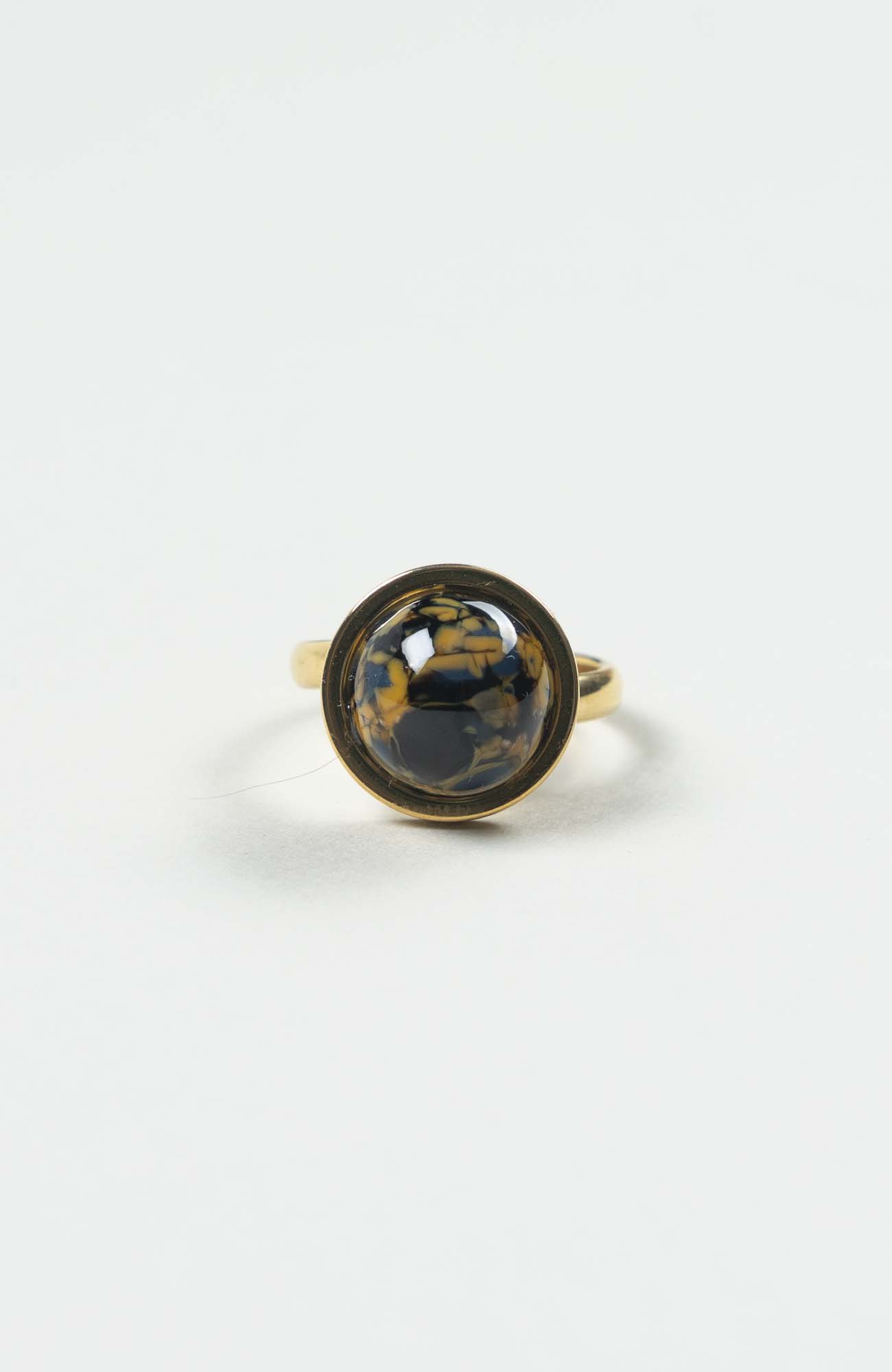 Bague petit cabochon Azura Doré