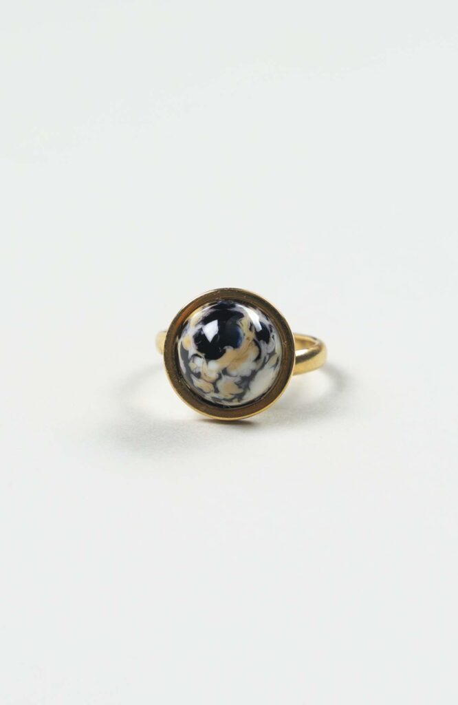 Bague petit cabochon Intense Doré