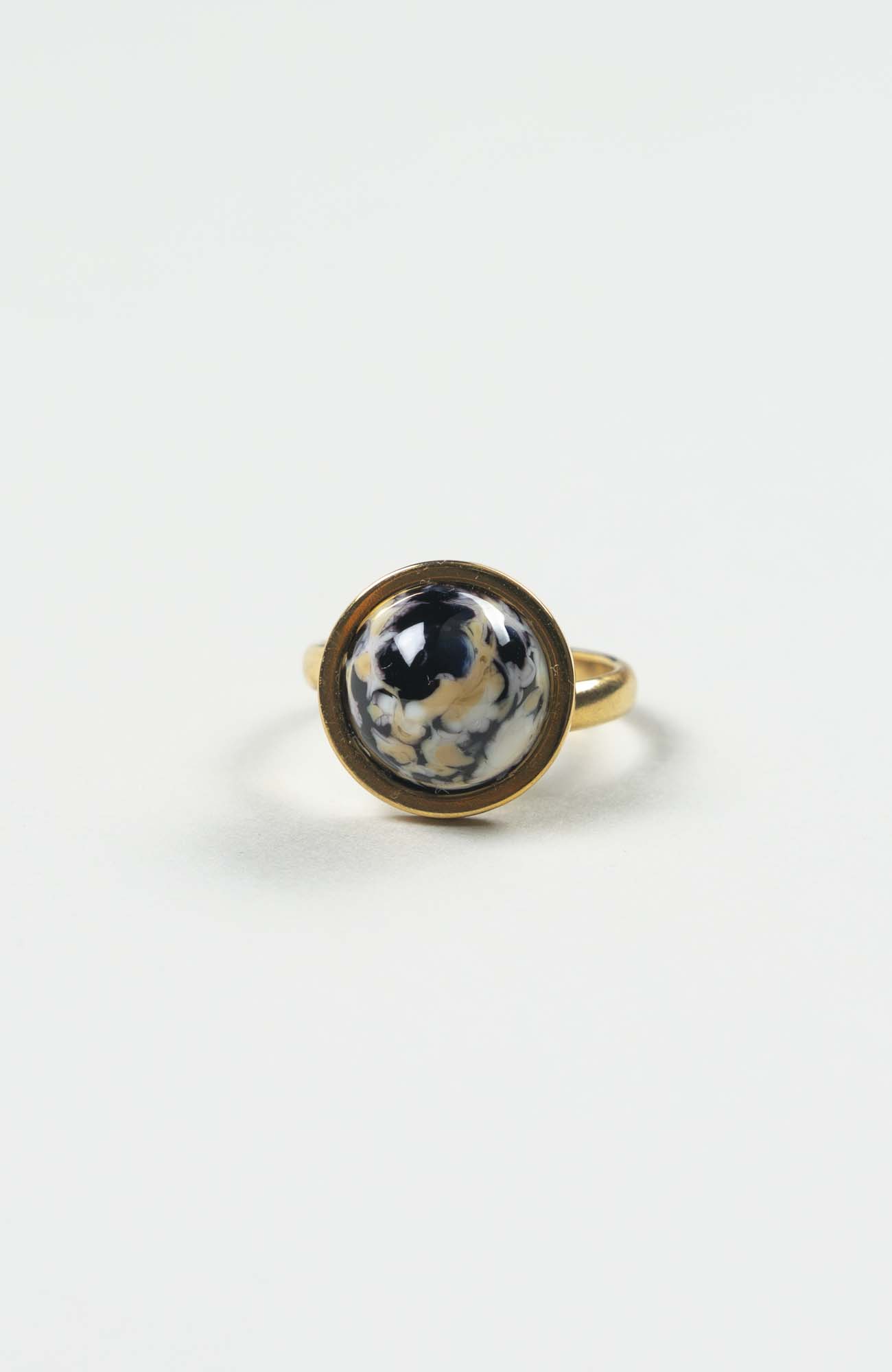 Bague petit cabochon Intense Doré