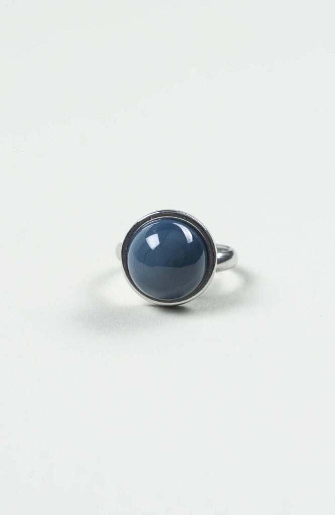 Bague petit cabochon Azura Uni Argenté