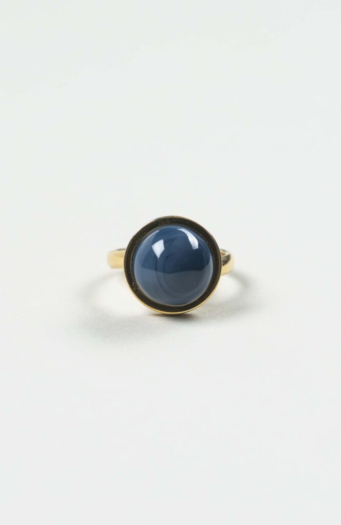 Bague petit cabochon Azura Uni Doré