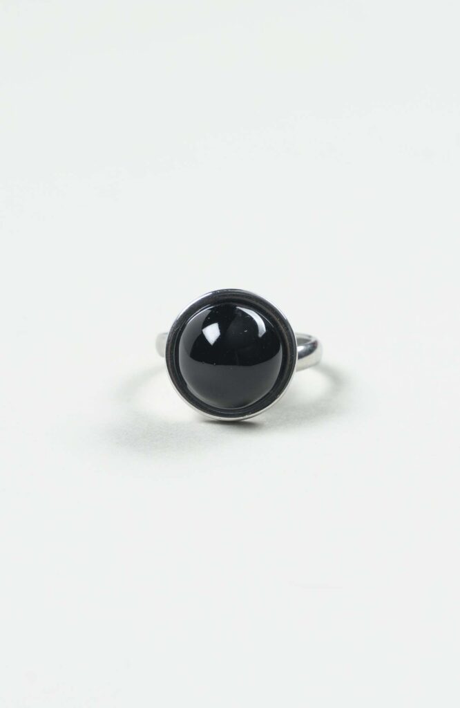 Bague petit cabochon Intense Uni Argenté