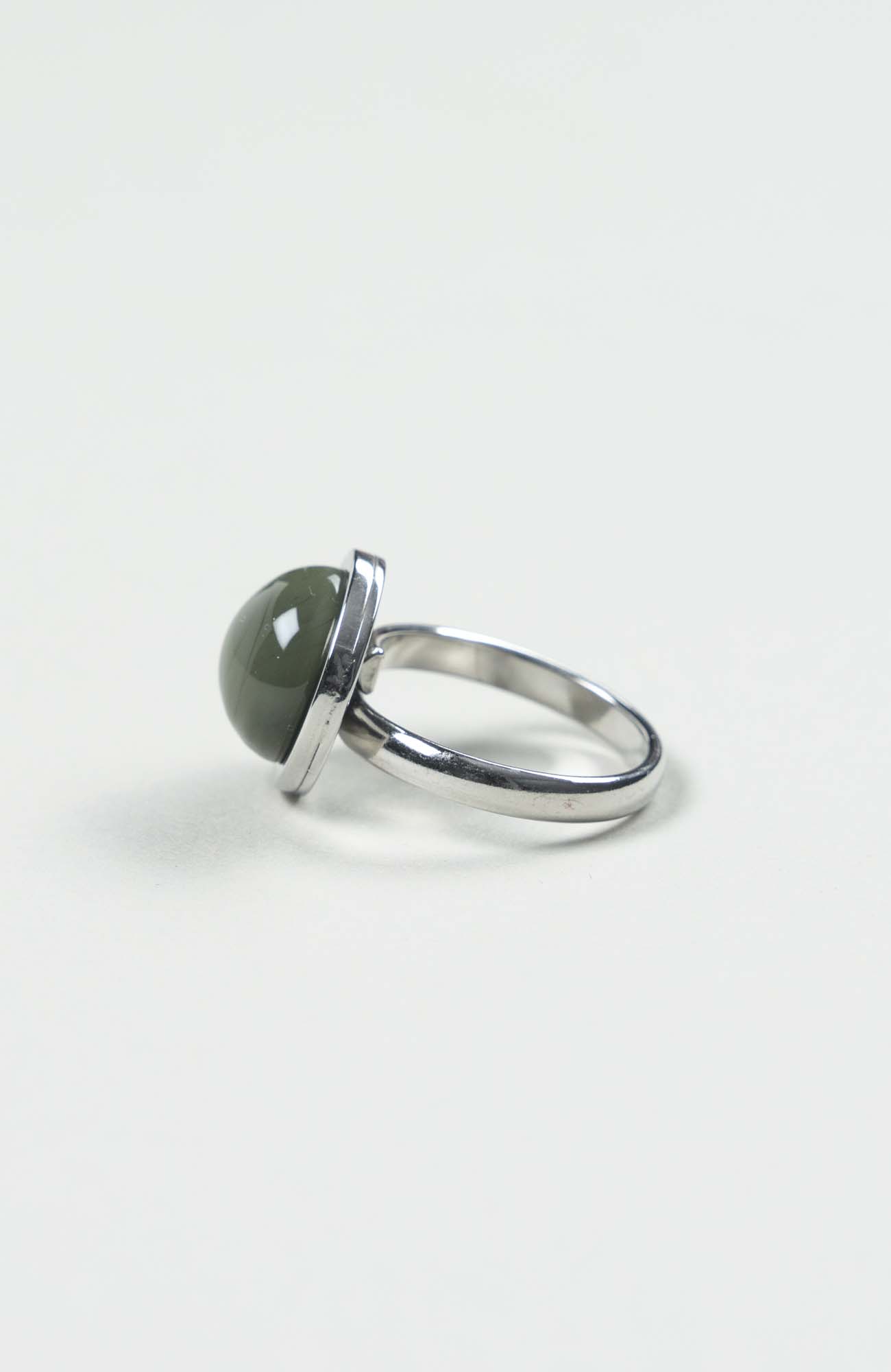 Bague petit cabochon British Uni Argenté