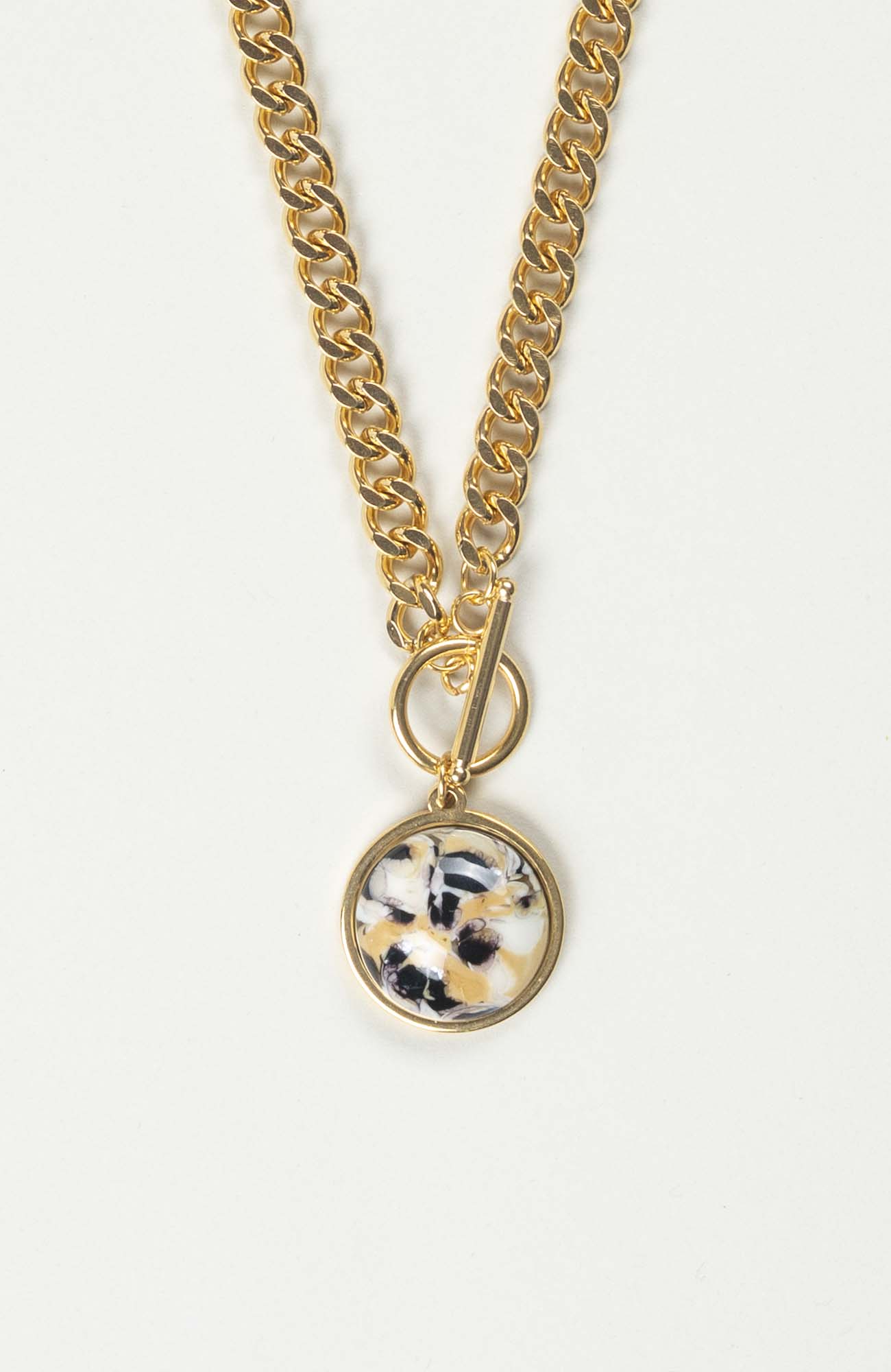 Collier cabochon Intense Doré