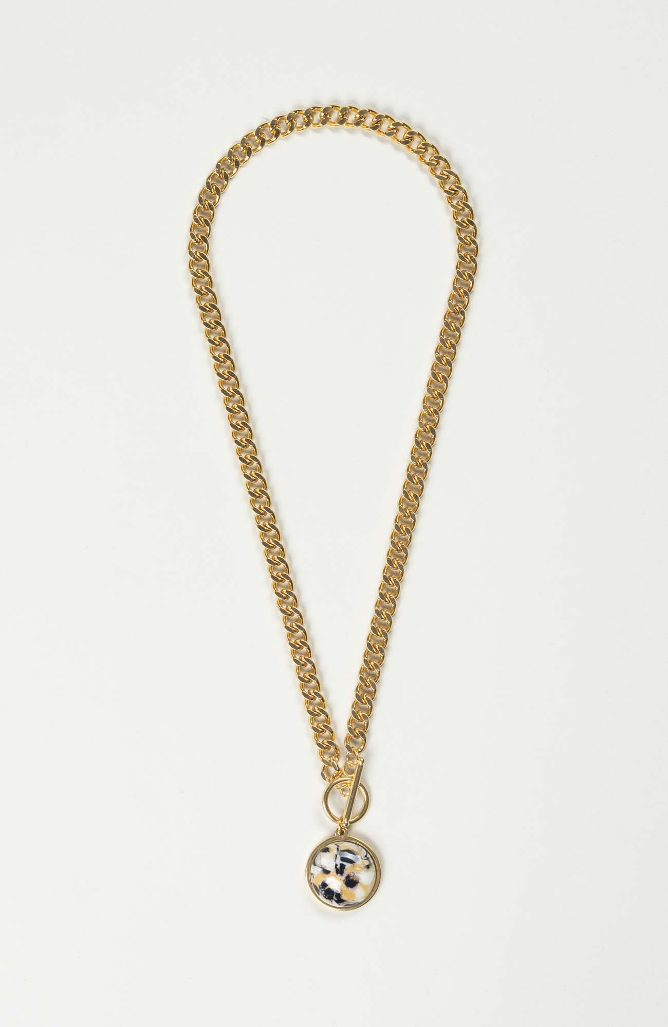 Collier cabochon Intense Doré